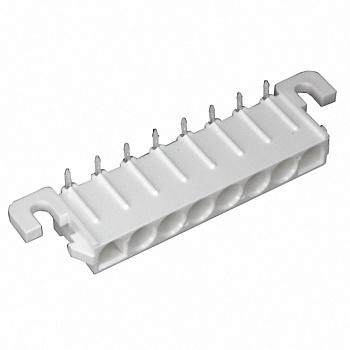 640584-1 - Соединитель питания 8 контакт(-ов) 6.35мм луженый угловой монтаж в отверстие 8 терминала(-ов) 1 порт(-ов) коробка