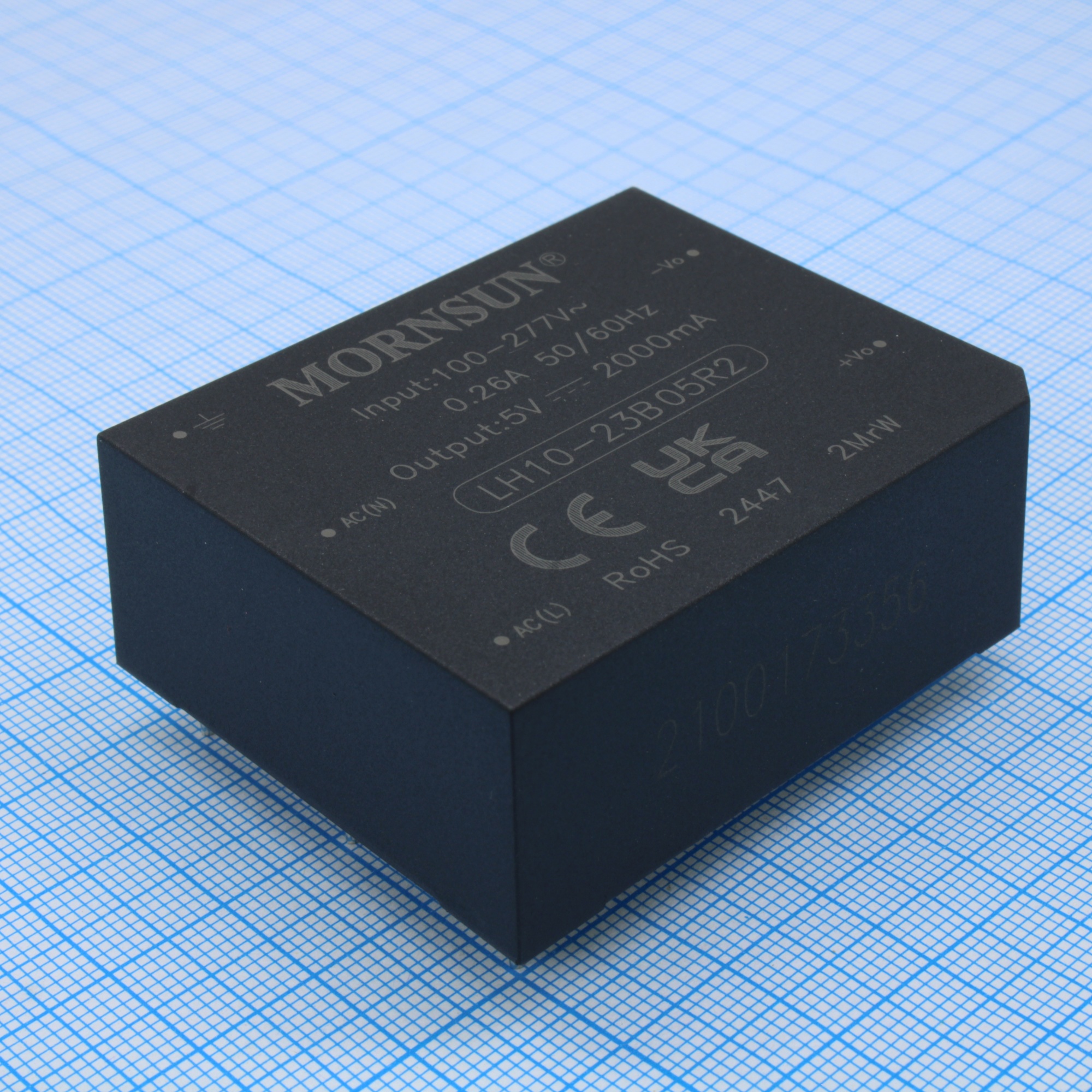 LH10-23B05R2 - Преобразователь АC/DC на печатную плату, 10 Вт выход 5 В/2.0 А