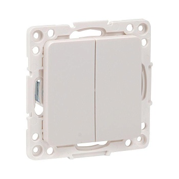 Выключатель 2-кл. Стокгольм 10А механизм бел. PROxima EYV10-123-10