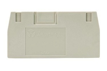 Пластина разд. AP WTP 1,5 - Крышка боковая, для клемм WTP 1,5..., цвет: серый