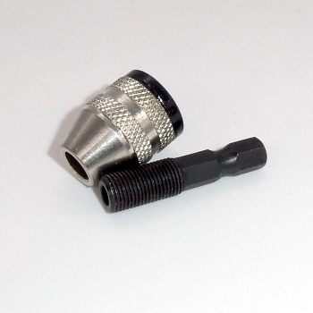 Патрон кулачковый MC33-HEX - 0.3-3mm, 6.35mm хвостовик под шуруповерт