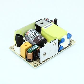EPS-65S-48 - AC-DC, 65.3Вт, вход 80…264V AC, 47…63Гц, выход 48В/1.36A, рег. вых 45.6…52.8В, изоляция 3000В AC, открытая плата 76.2х50.8х24мм, -30…+70°С