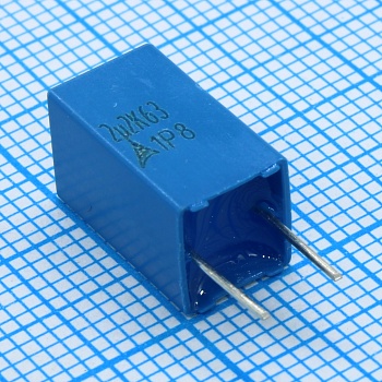 B32529D0225K - Конденсатор металлоплёночный полиэтилентерефталатный 2.2мкФ 63В ±10% (7.8х7.8х13мм) шаг выводов 5мм 125°С автомобильного применения россыпь