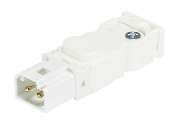 Разъем GST15I2S S1 ZF1    WS - Вилочный разъем на кабель диам. 3,4 - 5,5 мм, 2 полюса, винтовая фиксация, номинальное напряжение: 250V, номинальный ток: 16A, цвет корпуса: белый, цвет контактной вставки: белый, серия gesis GST15i2