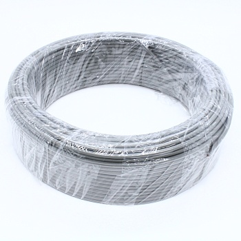 CCC-3G - Кабель коммуникационный  3 провода, бухта 50м, экранированный, 28AWG,серый, цена за 1м.