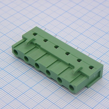 2EDGB-7.62-06P-14-00A(H) - клеммный блок вертикальный 6 контактов шаг 7.62мм на плату