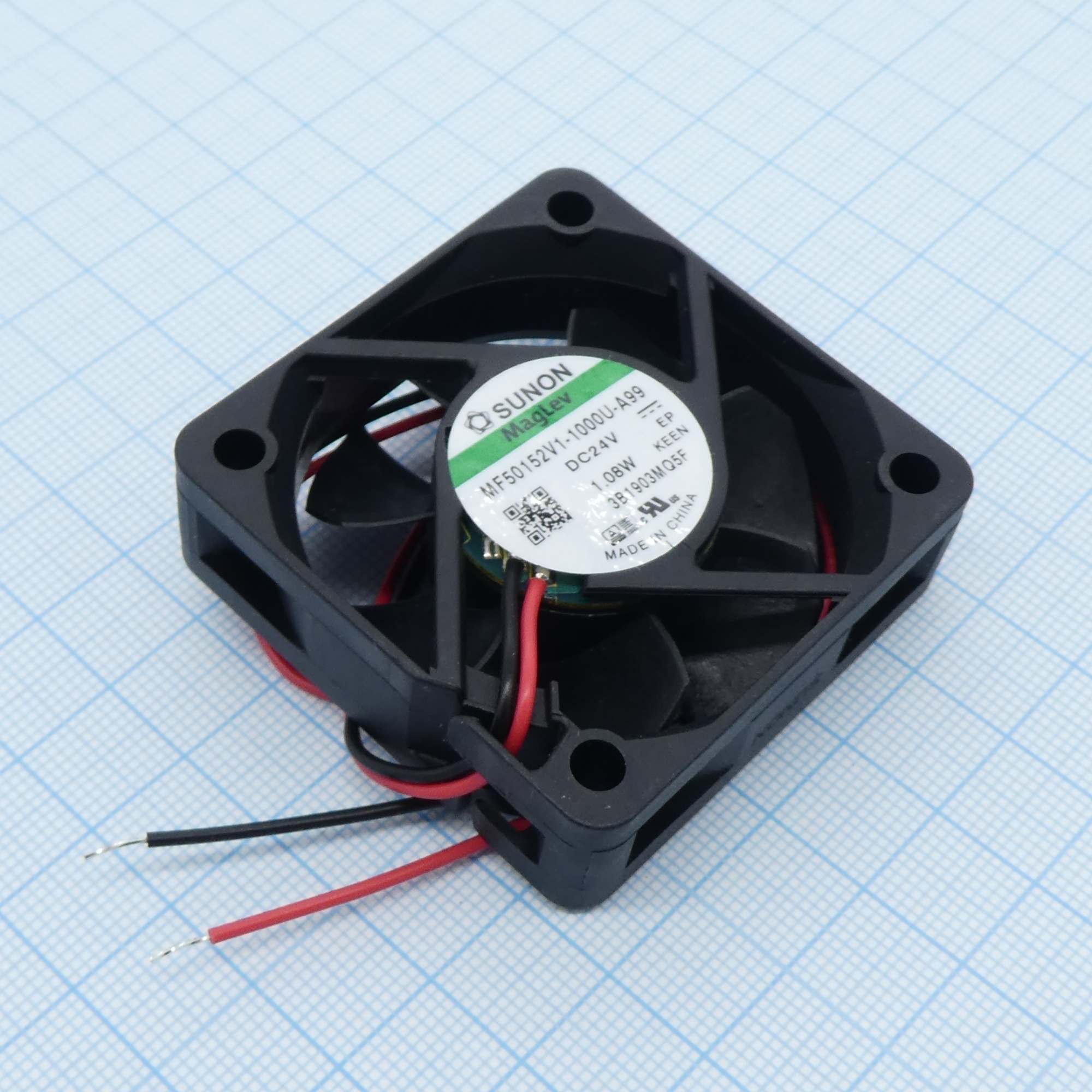 MF50152V1-1000U-A99 - Вентилятор 24В 50x15 V 6100об/мин, 28.89м3/час, 33дБ