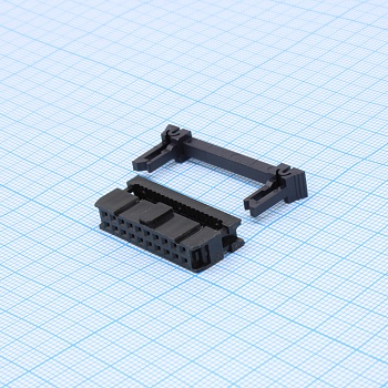 DS1016-02-20MA2BB - Разъем IDC розетка 2х10 контактов шаг 2.54мм на шлейф фиксатор с защёлками