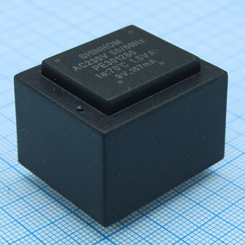 PE301286 - Трансформатор питания 1.5ВА  230В 9В/167мА ta 70°C (EI 30/12.5) 25мм