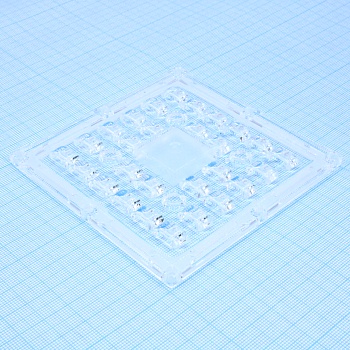 CS16034_STRADELLA-IP-28-T2 - Групповая линза на 28 светодиодов , широкая диаграмма 150° , эфф=94%, 100x100x9,2mm