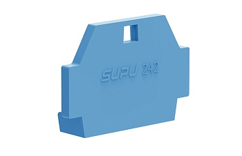 Торцевая крышка 242644 - Торцевая крышка для клемм 242…, цвет: синий