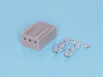 HU-3 - Разъем питания 3 контакта, гнездо на кабель, шаг 2,54мм