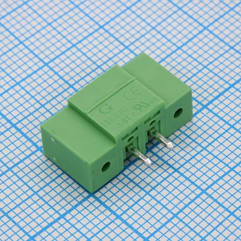 15EGTVM-3.81-02P-14-00 - Разъемный клеммный блок на плату, 2 контакта. Серия 15EGTVM-3.81