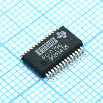 PCM1796DBR - ЦАП 24-бит стерео (аудио) 192кГц 28-SSOP