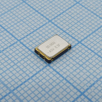 ASV-50.000MHZ-E-T - Генератор кварцевый серия ASV 50МГц 7x5.08x1.8мм электропитание 3.3В стабильность ±100ppm