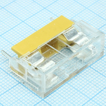 FH-102C-HZ - Держатель предохранителя 5*20mm, монтаж на плату, в оправе, с крышкой (размеры 26.5х9х14.2 мм)