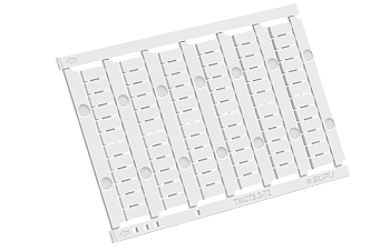 Маркировка  TMBWT5.2-72 - Кассета с маркировочными шильдиками для клемм TU/TP/TC, сечением 2,5 мм кв., 72 шильдиков, чистая, цвет белый