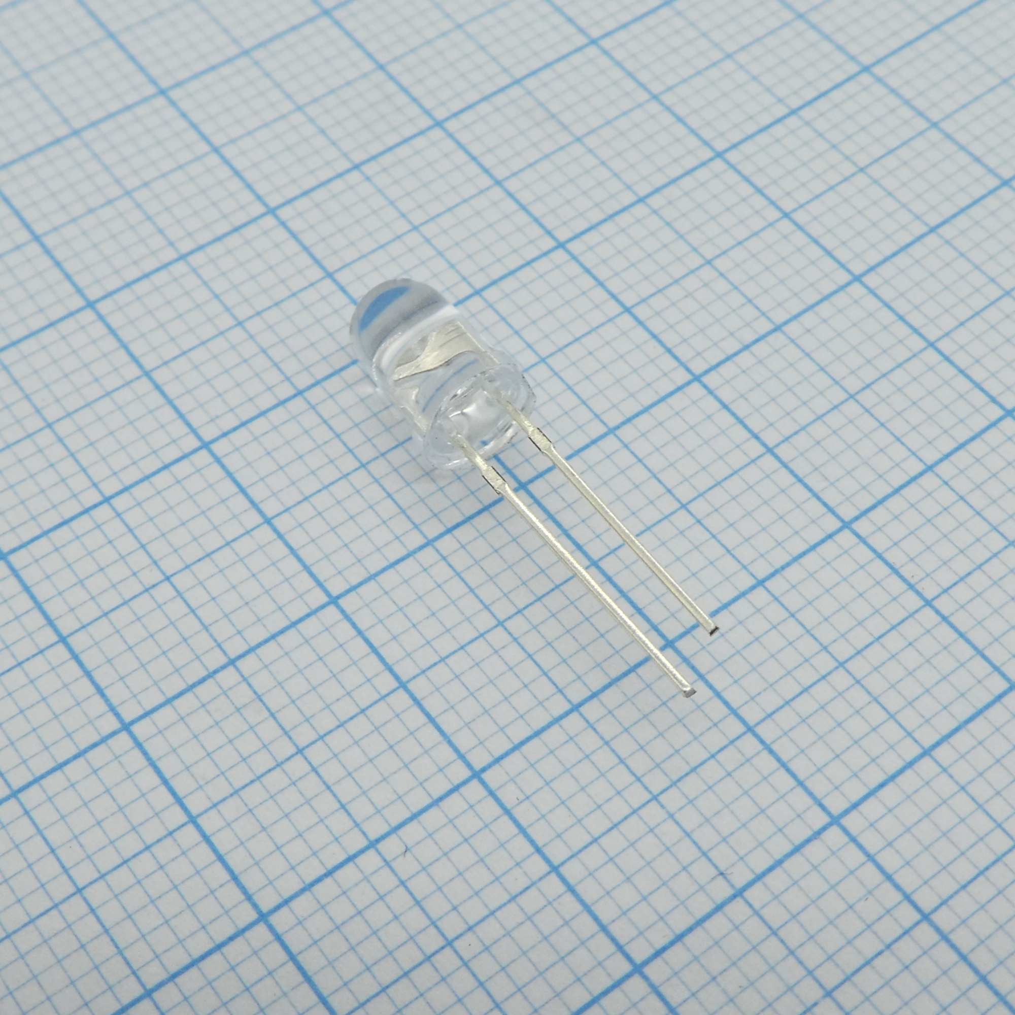 FYL-5013VC1C - Светодиод 5мм/ультрафиолетовый/410нм/350мкд/прозрачный/20°