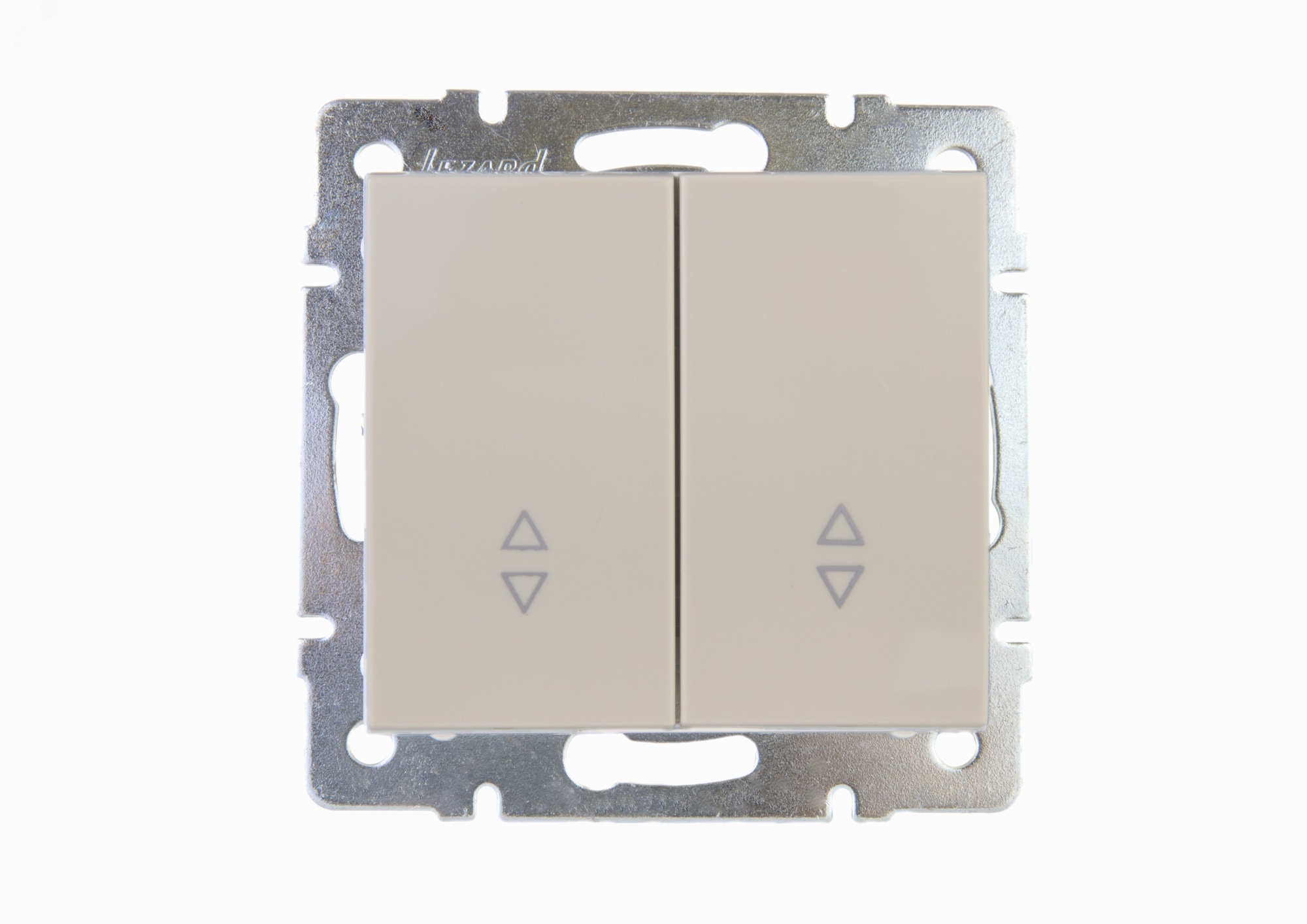 Выключатель RAIN проходной 2-ой жемчужно-белый перламутр механизм 703-3088-106