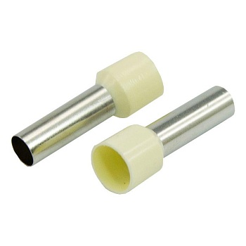 Наконечник штыревой втулочный изолир. (НШВИ F-18мм) 18ммх16кв.мм (E16-18) беж. 08-1828