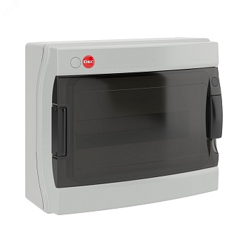 Щит настенный с дверцей 12 модулей IP65 серый с   клеммным блоком 63А RB12W6TGD