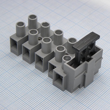 DG801-05P-11-00A(H) - Электромонтажный клеммник с предохранителем на 5 контактов.