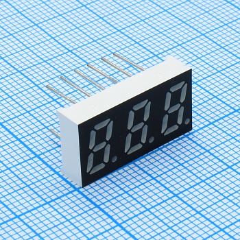 FYT-3132AUHR-11 - 3-х разрядный индикатор 8мм/красный/640нм/30-60мкд/ОК