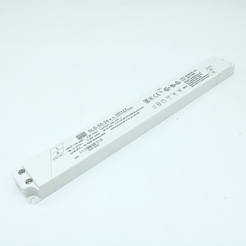 SLD-50-24 - AC-DC, 50.4Вт, вход 110…305В AC, 47…63Гц/155…431В DC, ККМ, 24В/2.1А, изоляция 3750В AC, в кожухе 280х30х16.8, -20…+90°С (корпус)