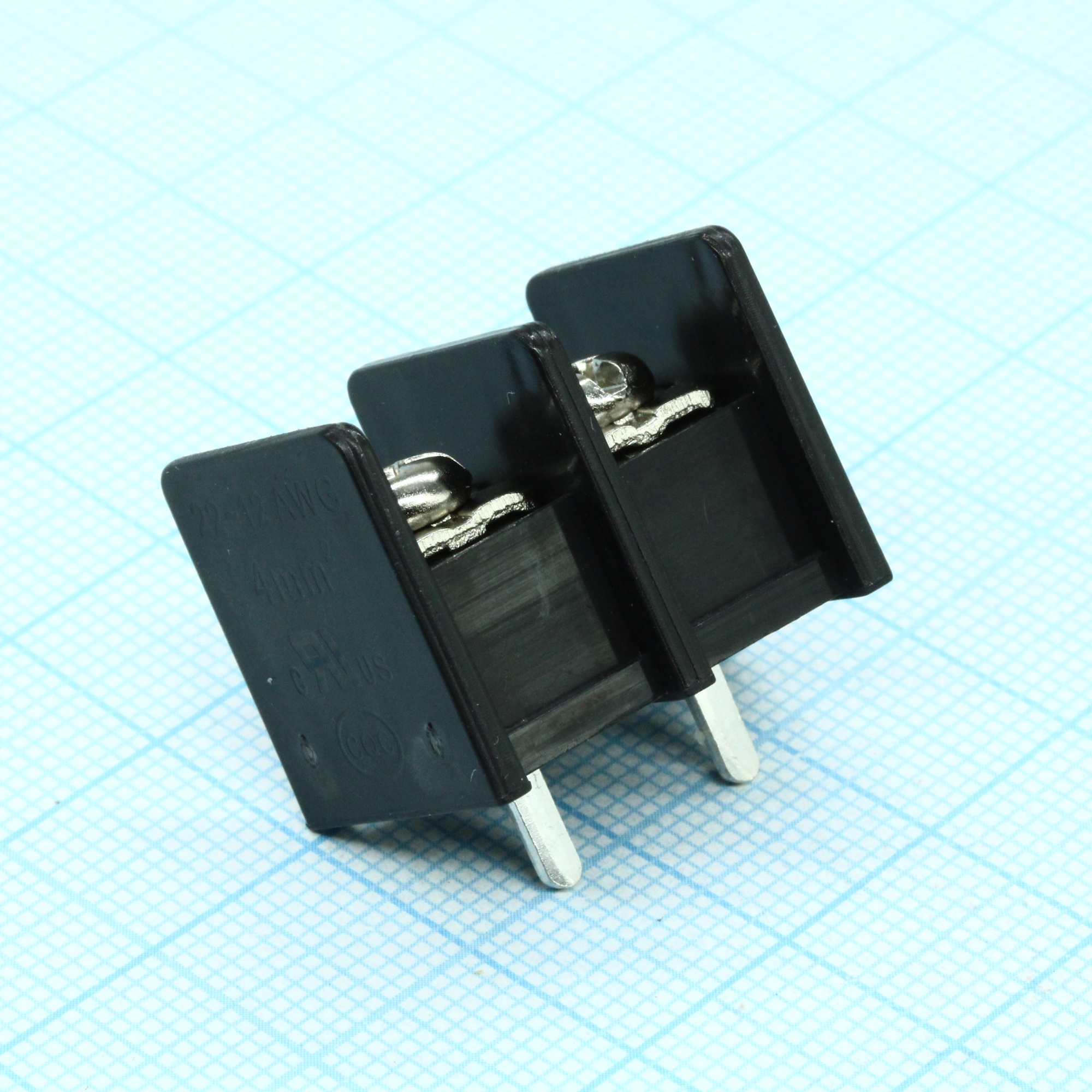 DG65C-B-02P-13-00A(H) - Барьерный клеммный блок 2 контакта. Серия DG65C-B