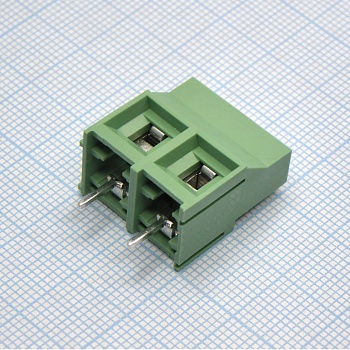 DG950-9.5-02P-14-00A(H) - Винтовой клеммный блок c рельефной обоймой, 2 контакта. Серия DG950-9.5