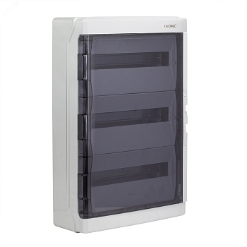 Щиток настенный с дверцей 54 мод.,IP65, серый, с клеммным блоком 63А RB54W6TGD