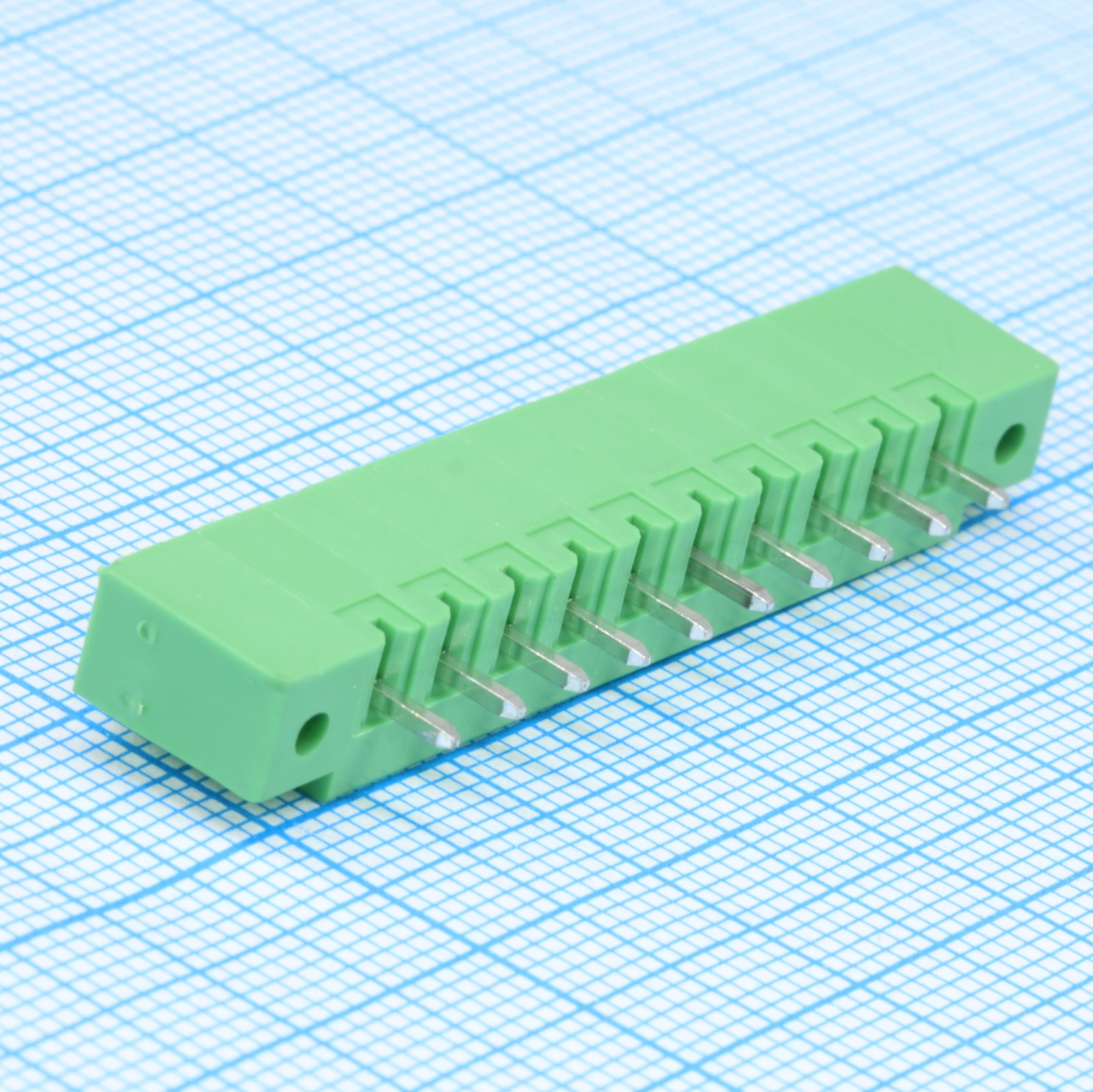 15EDGVM-3.81-10P-14-00A(H) - Разъемный клеммный блок на плату, 10 контактов. Серия 15EDGVM-3.81