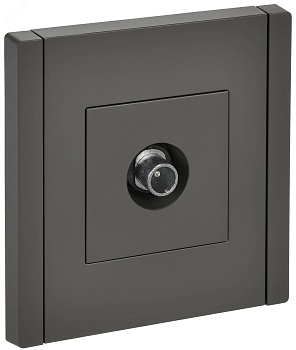 FORTE&PIANO Розетка TV проходная FP329 серый IEK FP-A10-P-K03