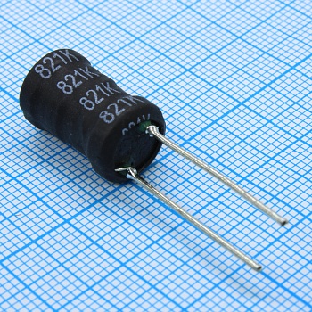 LGB-X1016-821K - Радиальная индуктивность 820uH 0.75A 0.89Ohm DCR p=6.5mm