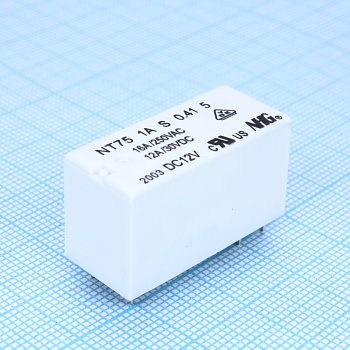 NT75-A-S-16-DC12V-0.41-5.0 - Реле силовое 16А один контакт на замыкание катушка 12В 0.41Вт
