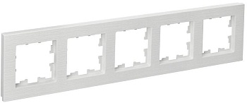 Рамка 5-м BRITE РУ-5-Бр бел. рифленый BR-M52-51-K01