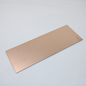 Стеклотекстолит 2-х ст 70х190х1.5 35мкм - двусторонний фольгированный