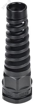Сальник MGR 22 с гибким отводом d=10-14мм IP68 черный YSA23-12-22-68-K02