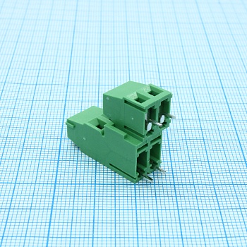 DG500A-5.0-04P-14-00A(H) - Винтовой клеммный блок c рельефной обоймой, 4 контакта. Серия DG500А-5.0