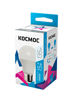 Лампа светодиодная A60 15Вт 4500К E27 220В КОСМОС LkecLED15wA60E2745