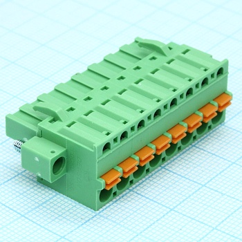 2EDGKDFM-5.08-08P-14-00A(H) - Нажимной безвинтовой клеммный блок 8 контактов шаг 5.08мм