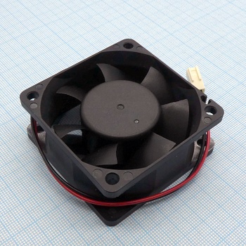 EC6025TH12B - Вентилятор 12В, 60х60х25мм, подшипник качения, 6500 об/мин