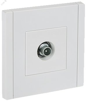 FORTE&PIANO Розетка TV проходная FP229 белый IEK FP-A10-P-K01