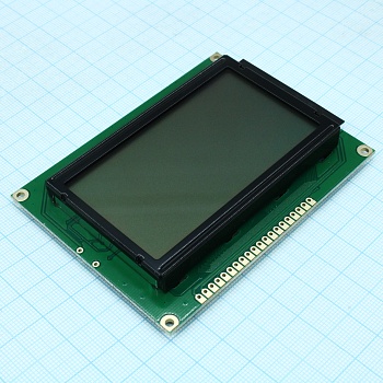 WG12864A-TGH-V#N - ЖКИ графич, 128 x 64, STN Серый Positive/Transfl, подсв. LED Белая, 6 o`cl, -20...+70 С