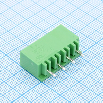 2EGTVC-5.08-04P-14-00 - Разъемный клеммный блок на плату, 4 контакта. Серия 2EGTVC-5.08