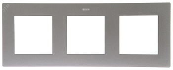 Рамка 3-м 4 алюм. 2400630-033