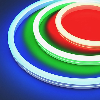 Лента герметичная MOONLIGHT-SIDE-B84-12x24mm 24V RGB (12 W/m, IP68, 5m, wire x2) 042751 - Гибкая герметичная лента (неон серии MOONLIGHT), сечение 12х24 мм. Светодиоды SMD5060 84 шт/м. Цвет свечения RGB, угол излучения 115°. Мощность 12 Вт/м, питание 24 В