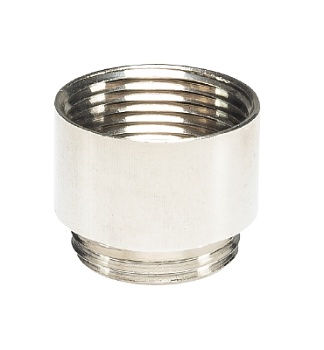 Переходник 05.507.8321.0 - Резьбовой переходник, наружная резьба M25x1,5, внутренняя резьба PG21, латунь, тип покрытия: никель
