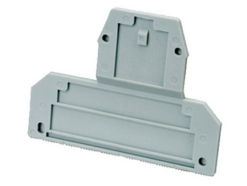 Торцевая крышка G-JUT1-2.5/4Q - Торцевая крышка для клемм JUT1-2.5/4Q, цвет: серый