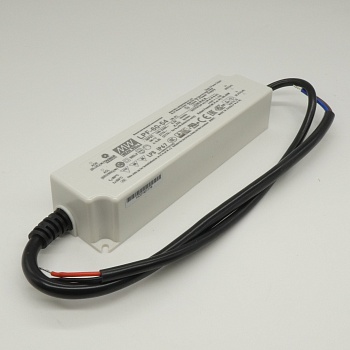 LPF-60-54 - AC/DC LED CV+CC, 60Вт, вход 90…305В AC, 47…63Гц /127…431В DC, выход 32.4…54В/1.12A, ККМ, изоляция 3750В AC, в кожухе 162.5х43х32мм, -40…+80°С, IP67